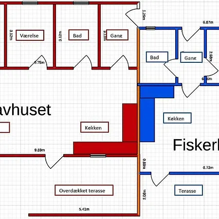 Hébergement de vacances Fiskerhuset I - I Byen, Ved Stranden Øster Hurup